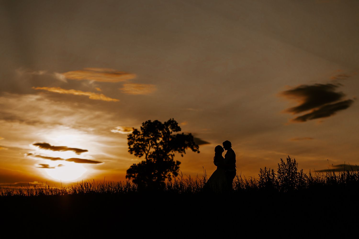 Sunset at Thirsk Lodge Barns