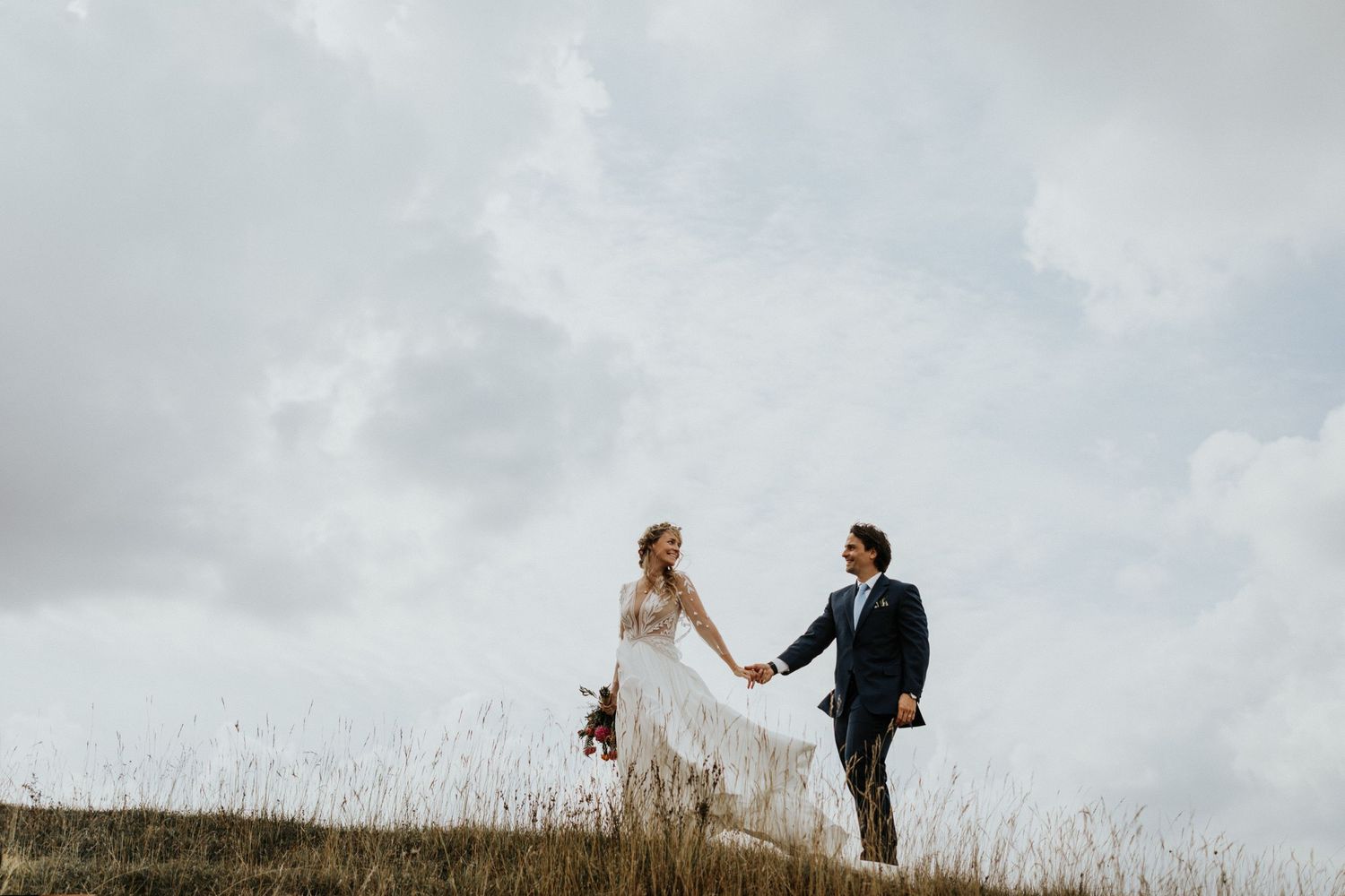 Wedding at Uffington White Horse in Oxfordshire