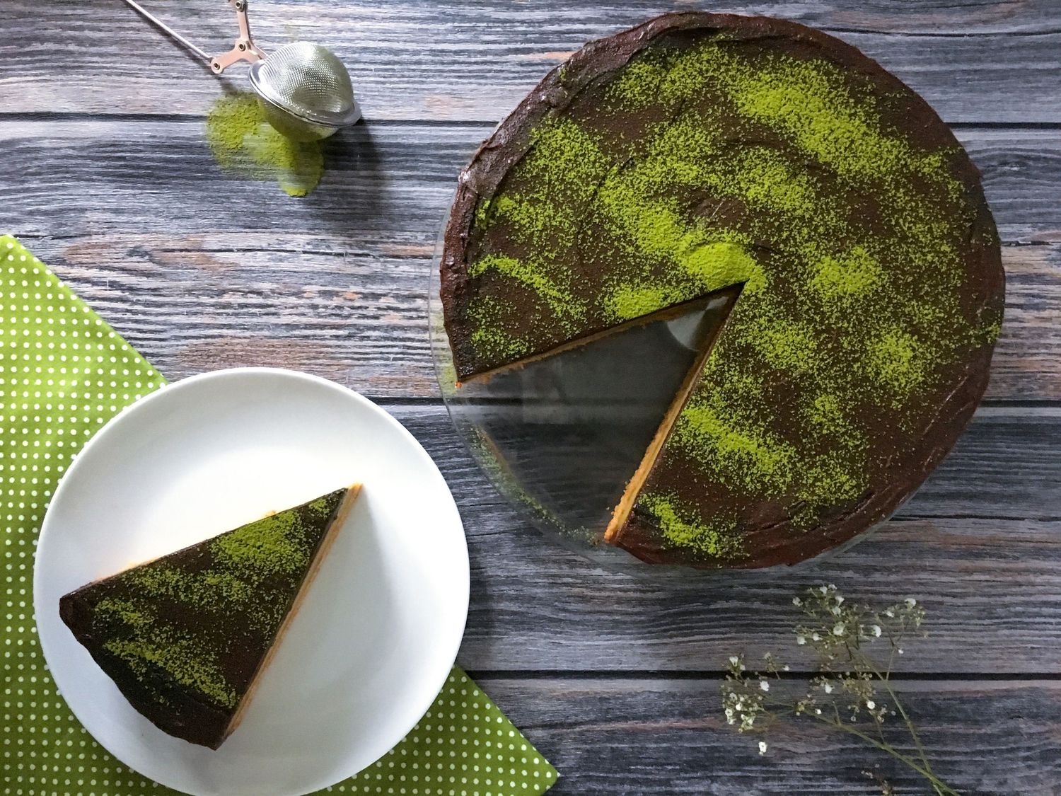 Avocado Matcha Latter Cheesecake Recipe - Photo by © Reka Csulak