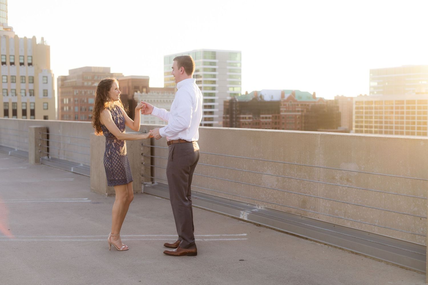 Engagement Session in Downtown Fort Worth and Sundance Square