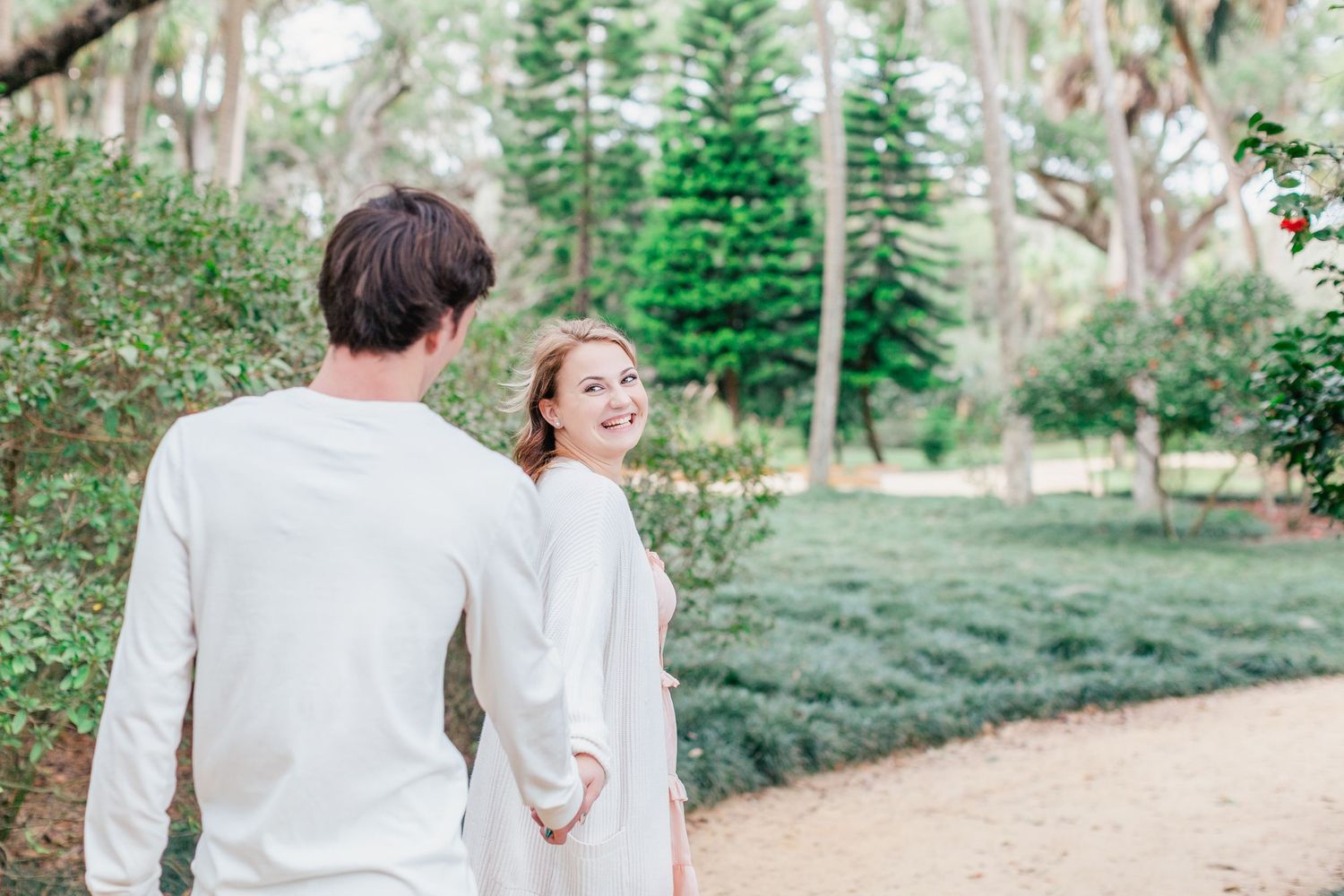 Engagement Photography at Washington Oaks Garden State Park Florida by Barry Mickler