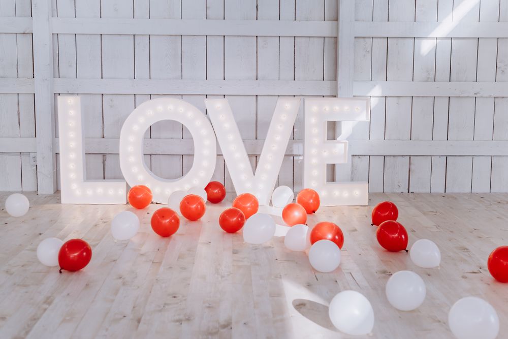 LOVE marquee light set up provided by Love At First Light WV | Oren + Folk, Ellamore, WV | West Virginia elopement photography