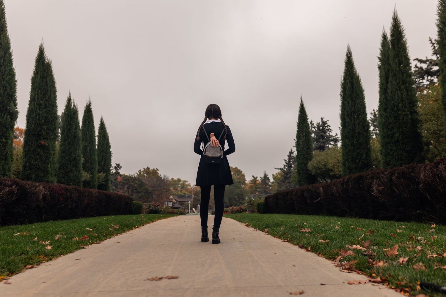 Wednesday Addams Inspired Photoshoot in Omaha, NE - BrightSide Photography & Creative