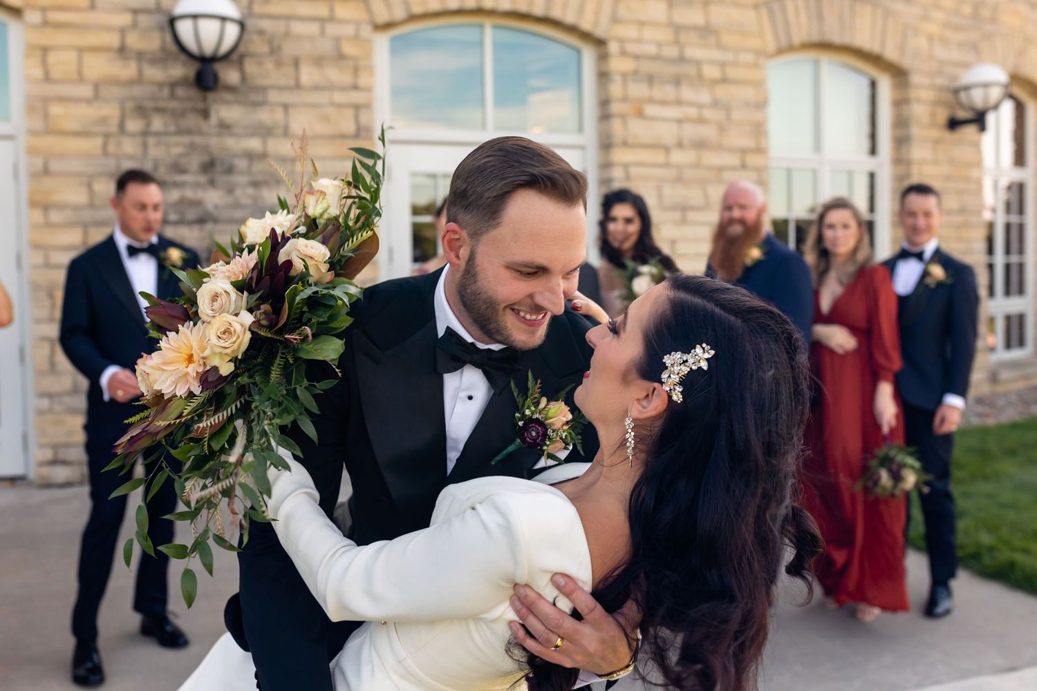 Fall Wedding at Lied Lodge at Arbor Day Farm in Nebraska City - BrightSide Photography