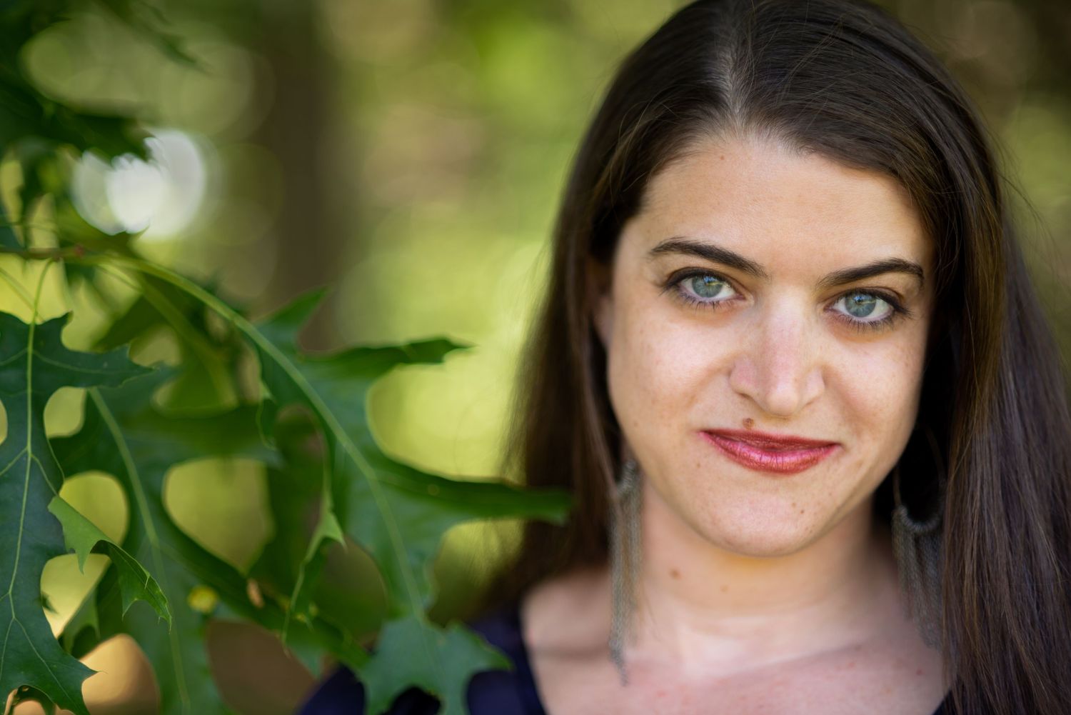 Leah Ramuglia Photography Self Portrait outside oak tree Hanover, MA