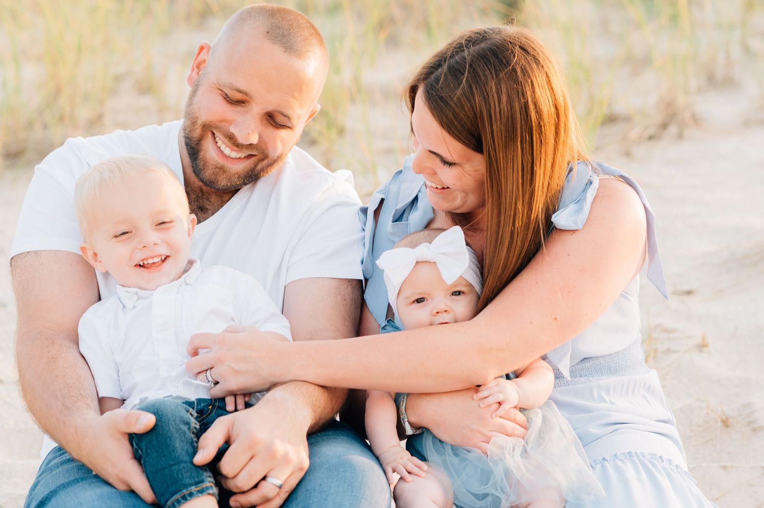 Monmouth county beach photographer at seagirt beach taking family's photos
