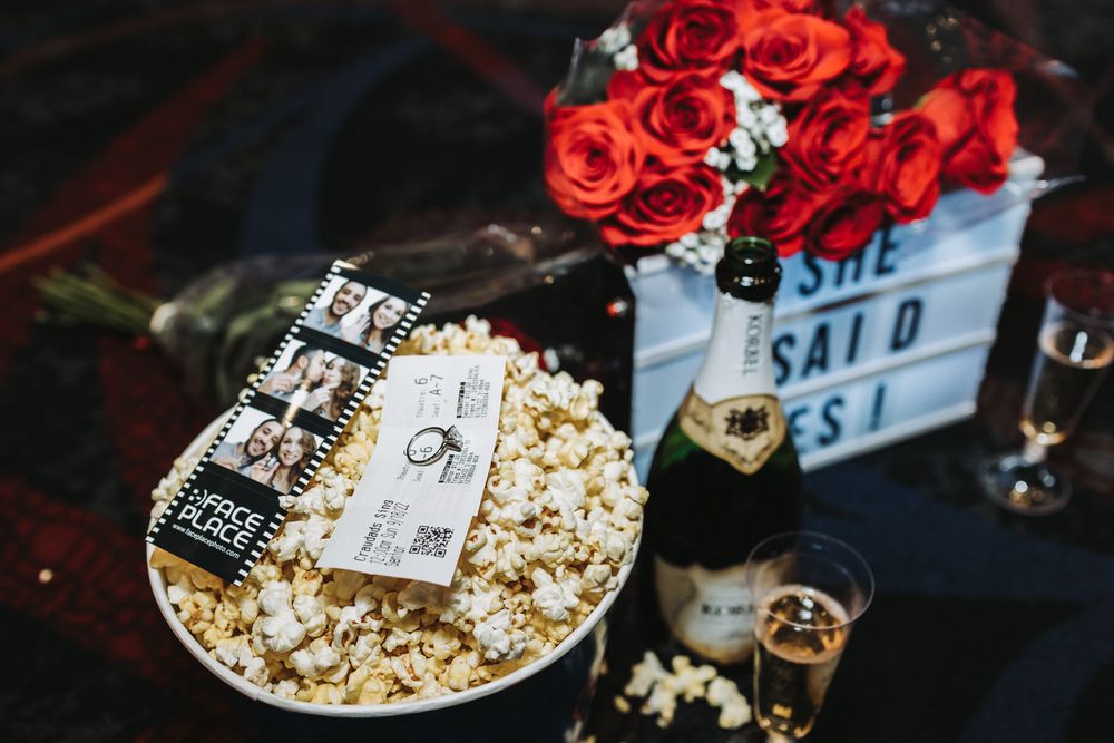 Erin+Sam Movie Theater Proposal Popping the Question Rick Rosa