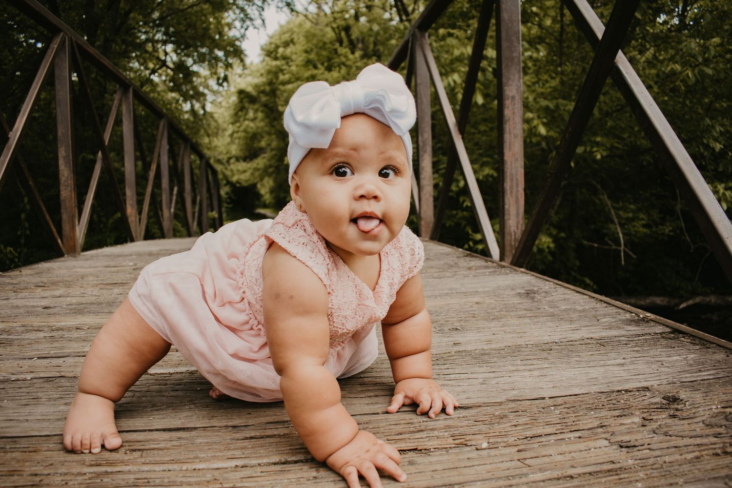 Young Girl during Father's Day Photoshoot with Cheyenne Michelle Photography, LLC