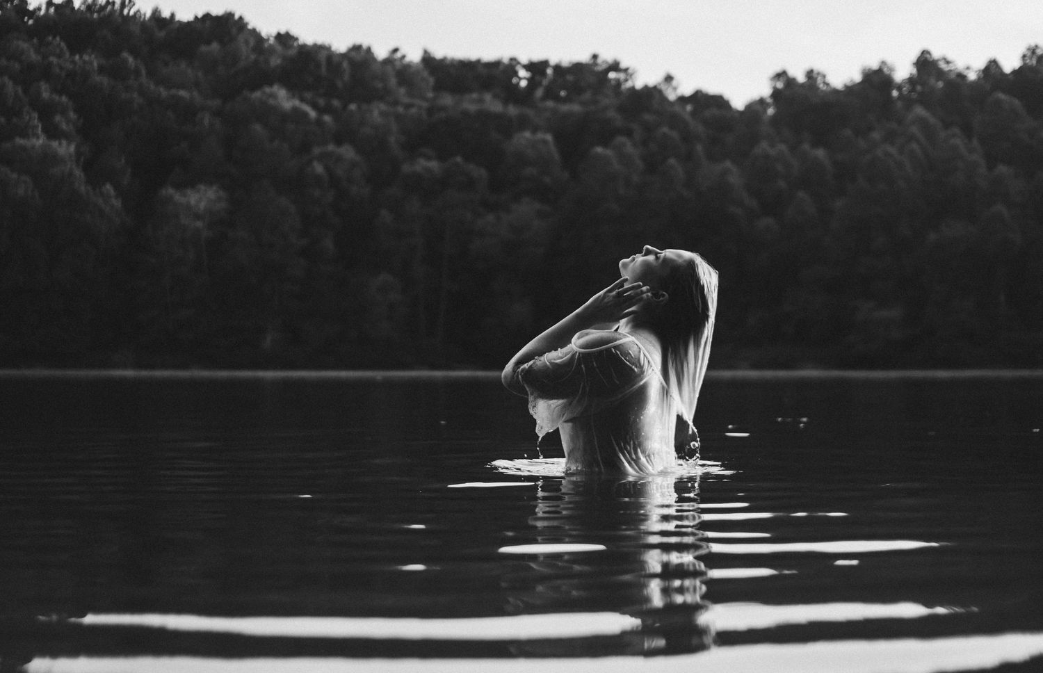 Embracing Wild- Outdoor Boudoir session KY