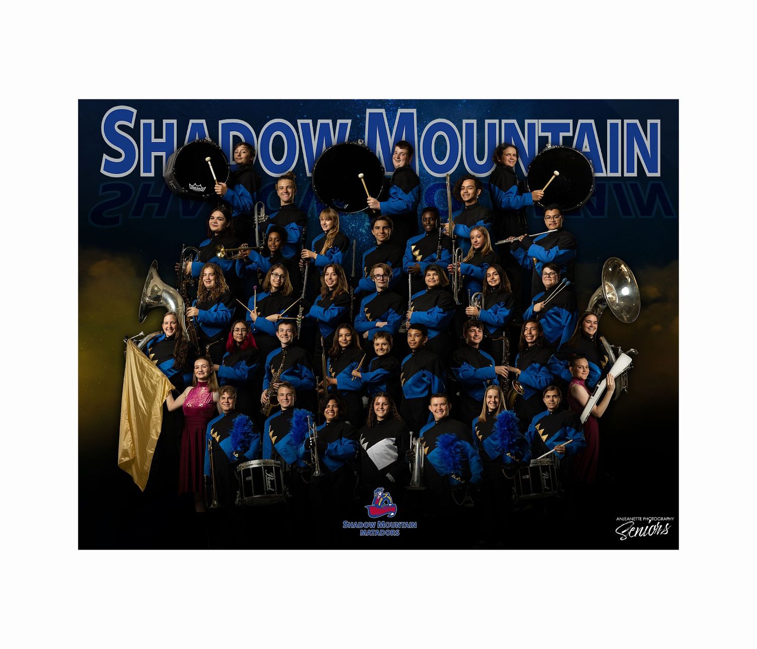 Phoenix Marching Band Pictures Winterguard BANNERS Anjeanette Photography WGI WGAZ High School AZ