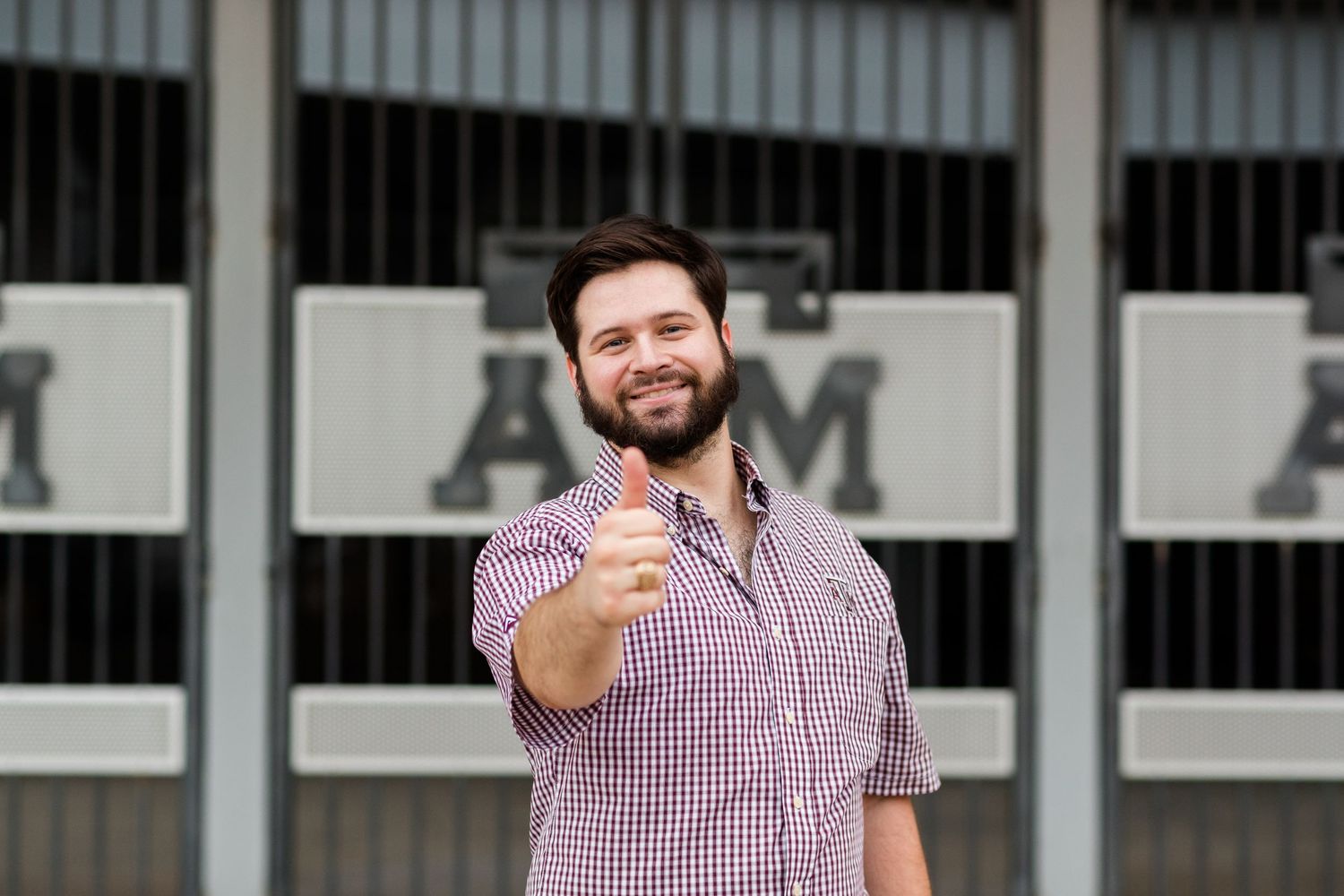 Texas A&M University Senior Portrait Session College Station Texas Photographer Kyle Field