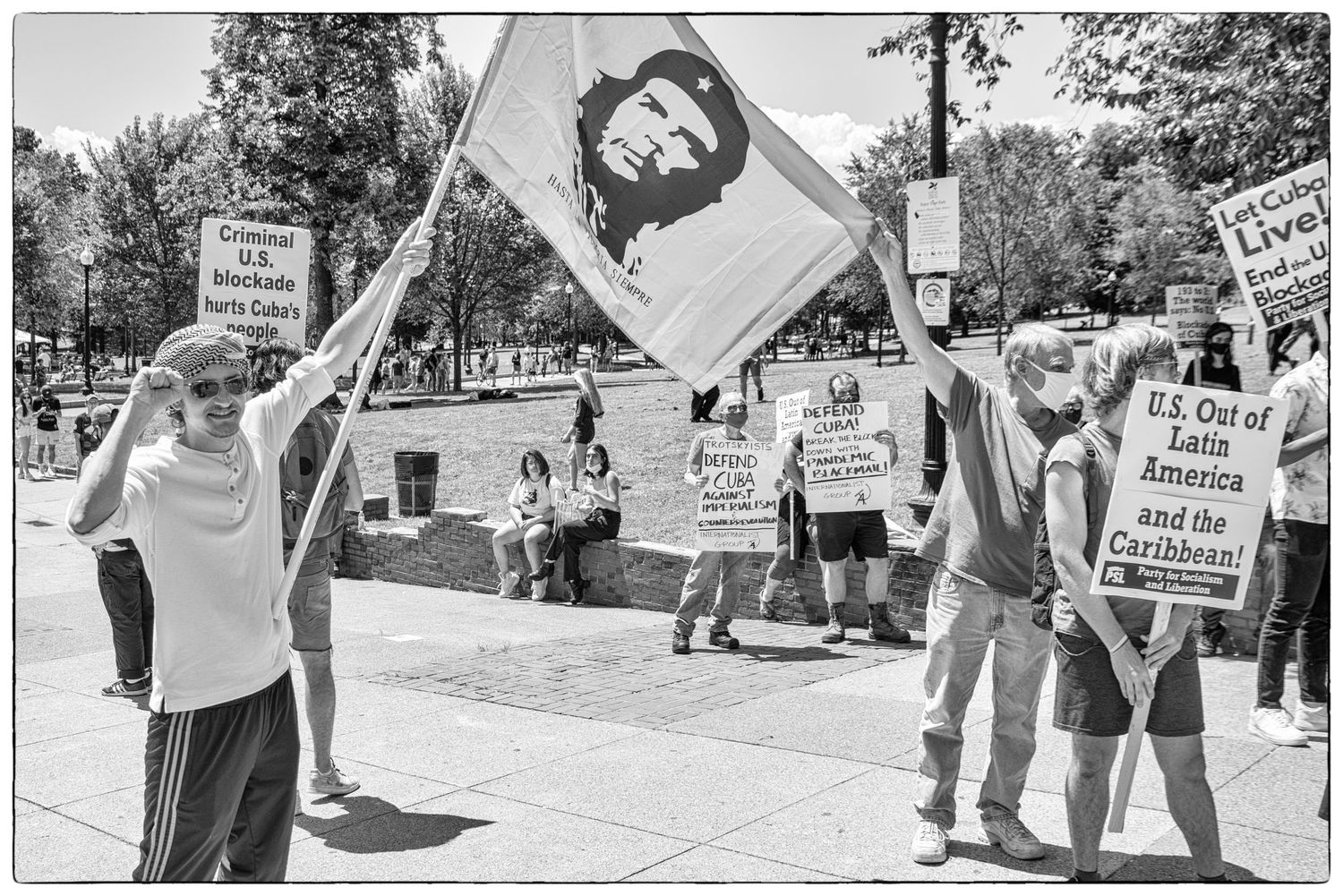 End the Blockade of Cuba. Boston Protest