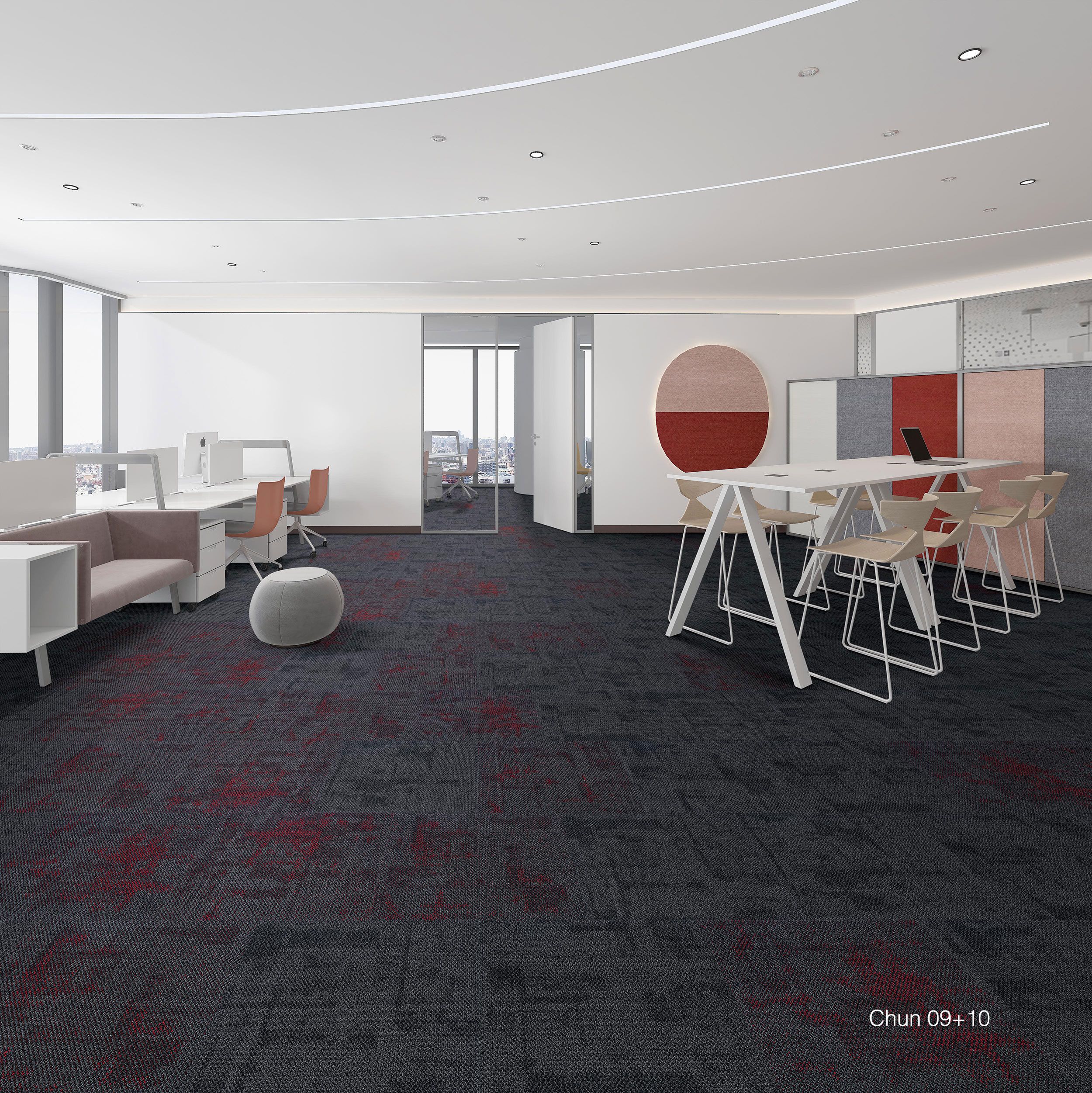 Commercial carpet tiles in Adelaide Intreprid Carpert