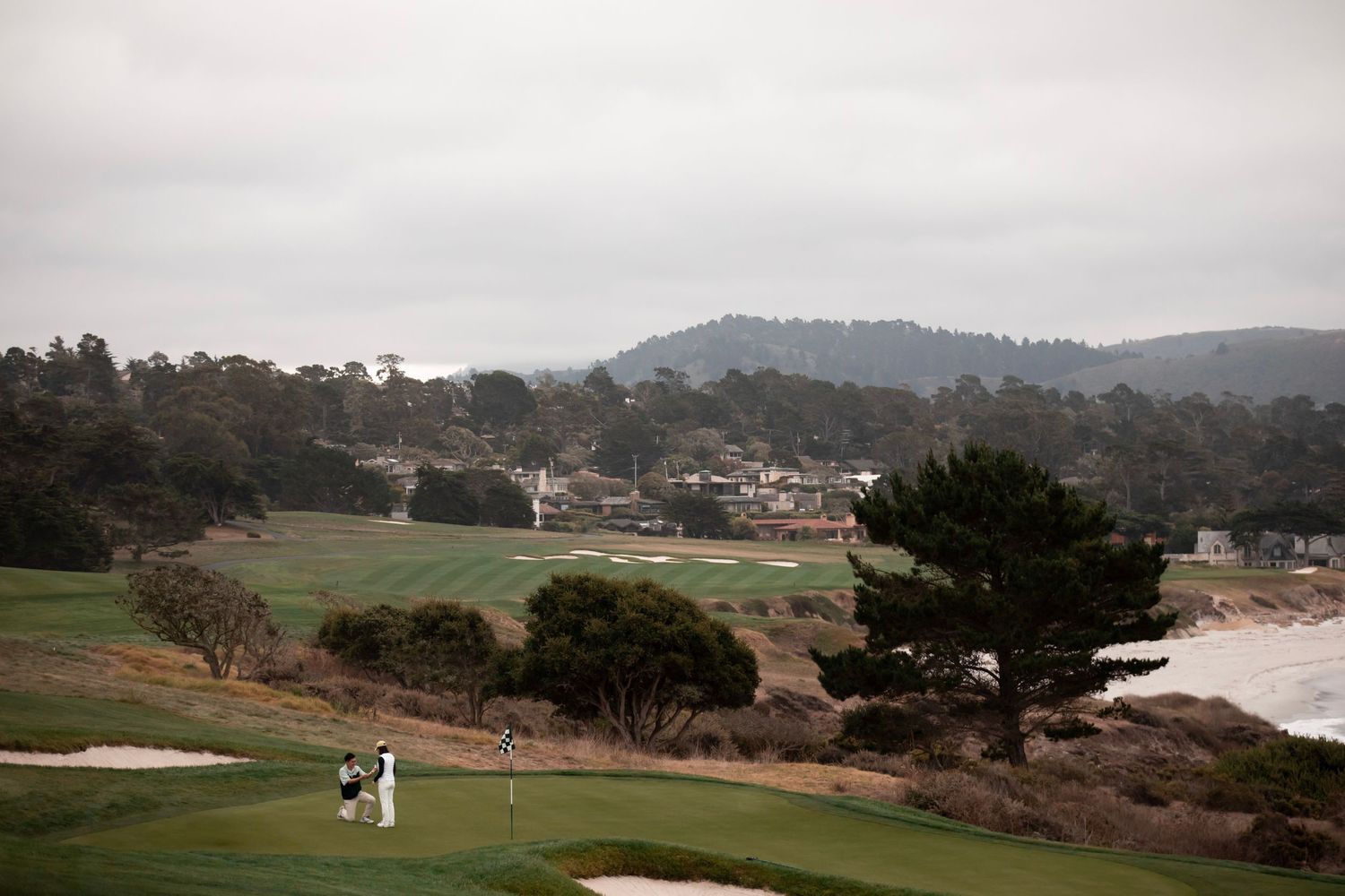 Pebble Beach Golf Links Course Proposal with Wedding Photographer JeLau Photography in California
