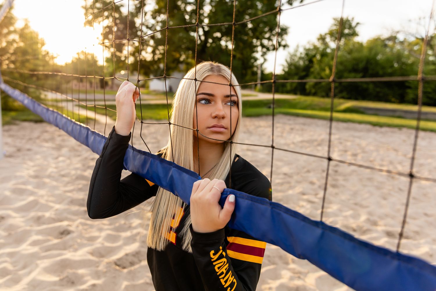 High School Senior Volleyball Player Photoshoot in Omaha, NE - BrightSide Photography