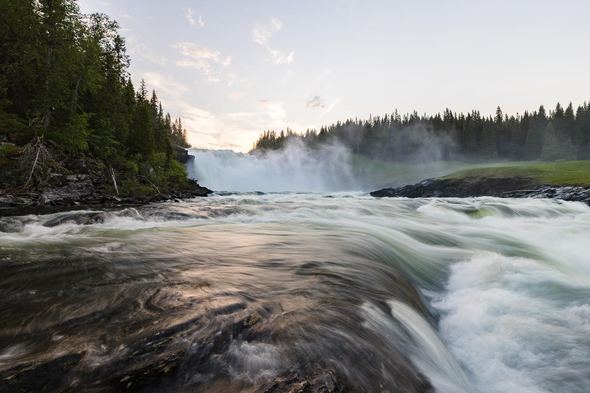Vattenfallet Tännforsen i Jämtland, Åre kommun