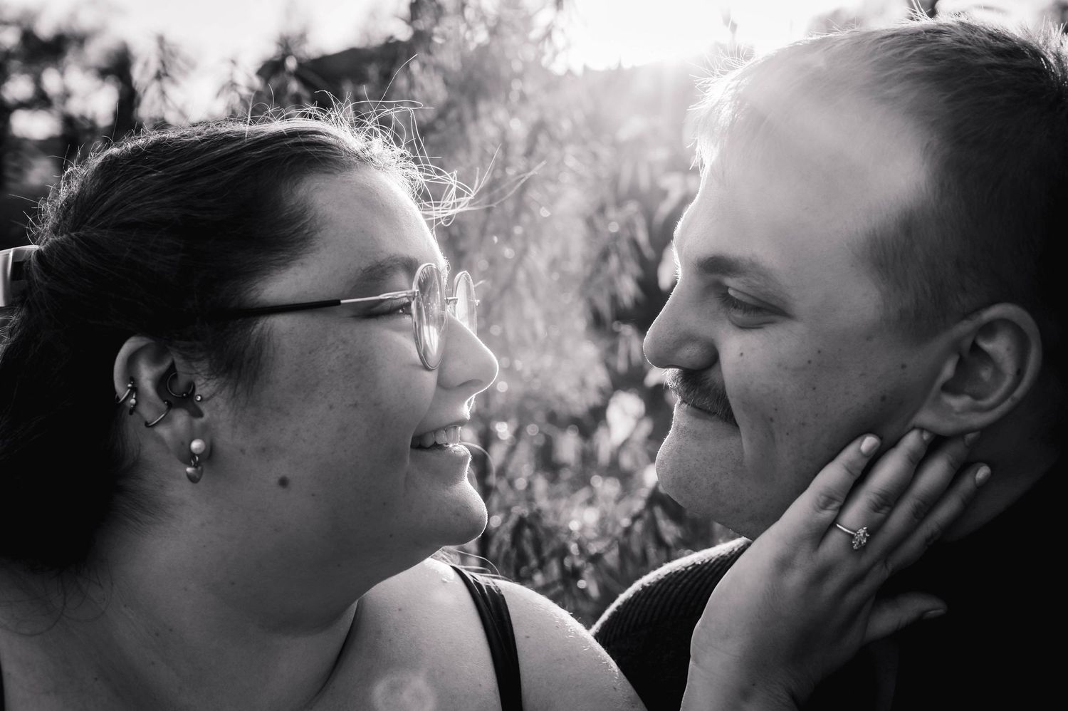 Engagement Photography - Couple Intimates in Calgary, Alberta.