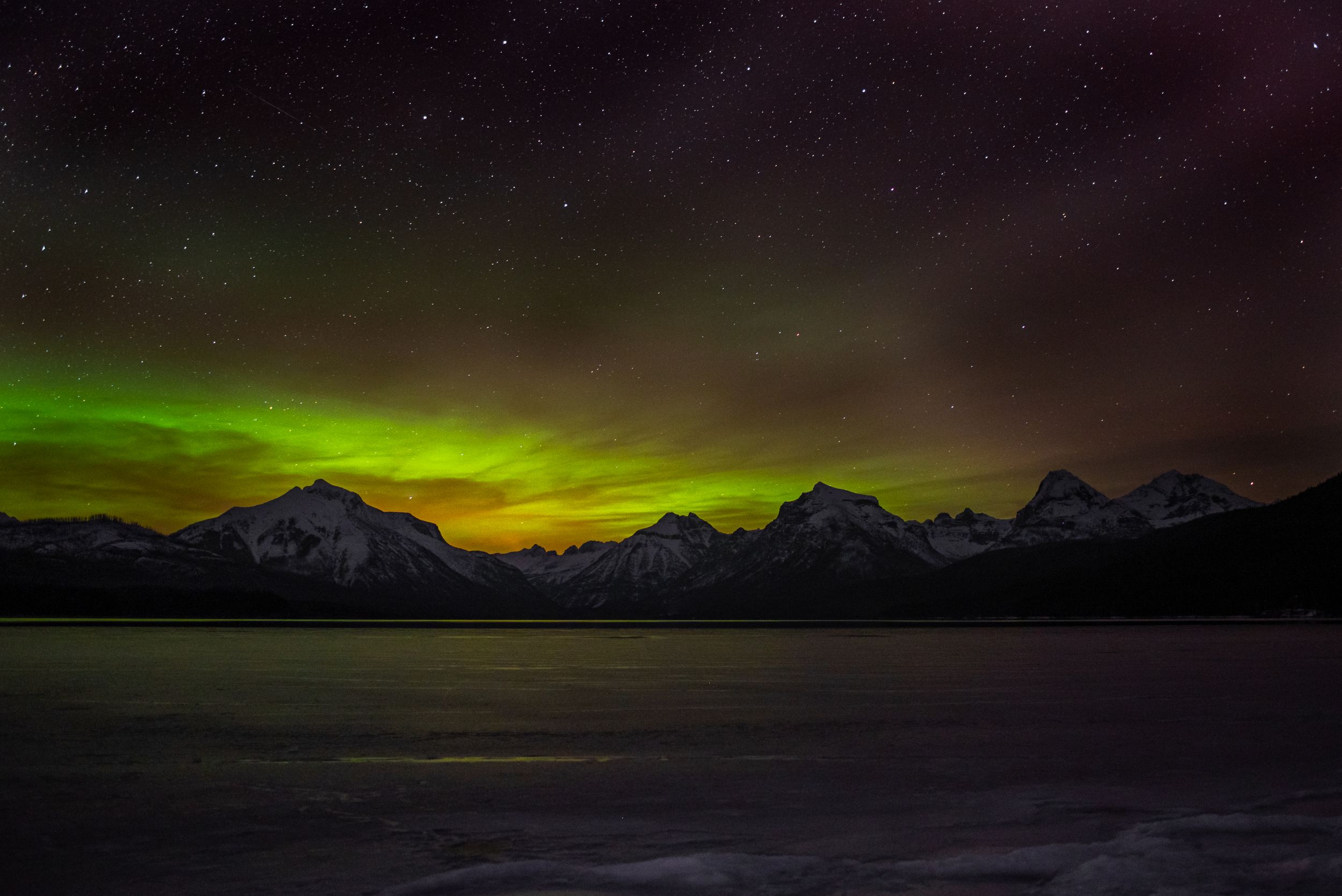 Northern Lights Glacier National Park Jennifer Vernarsky Photography