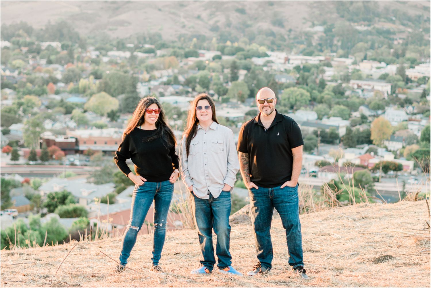 Family session in San Luis Obispo atop Terrace Hill.