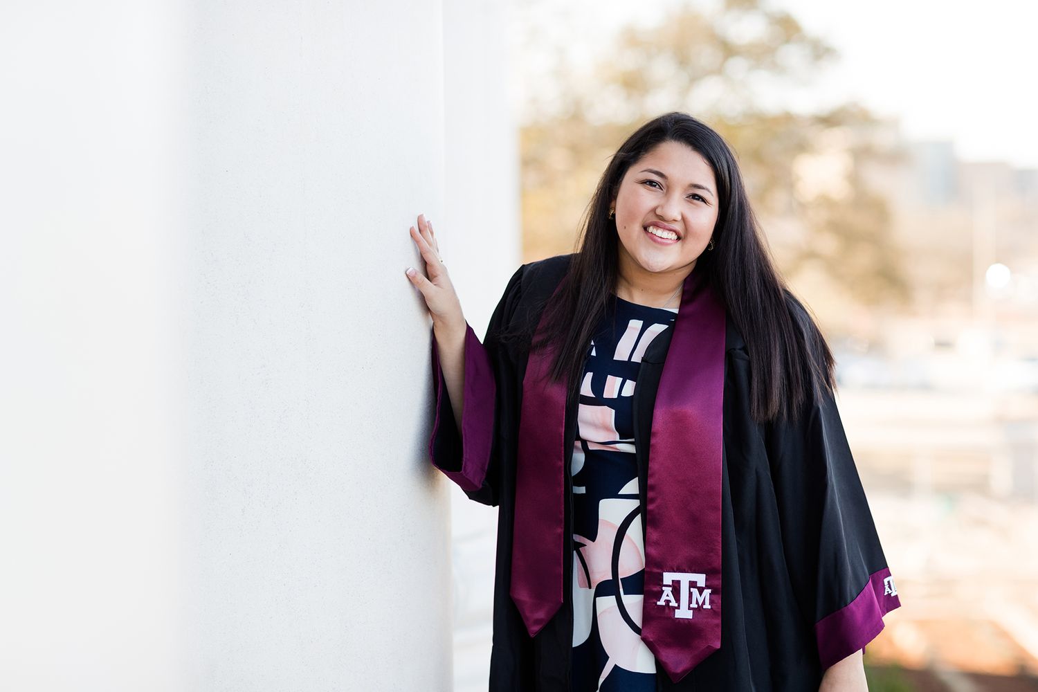Texas A&M University Senior Photo Photographer Jack K. Williams Administration Building