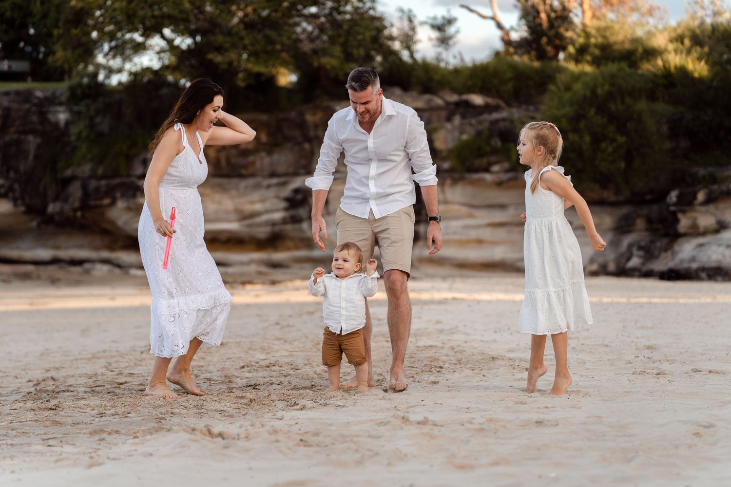 Family photoshoot in Mosman Balmoral Beach