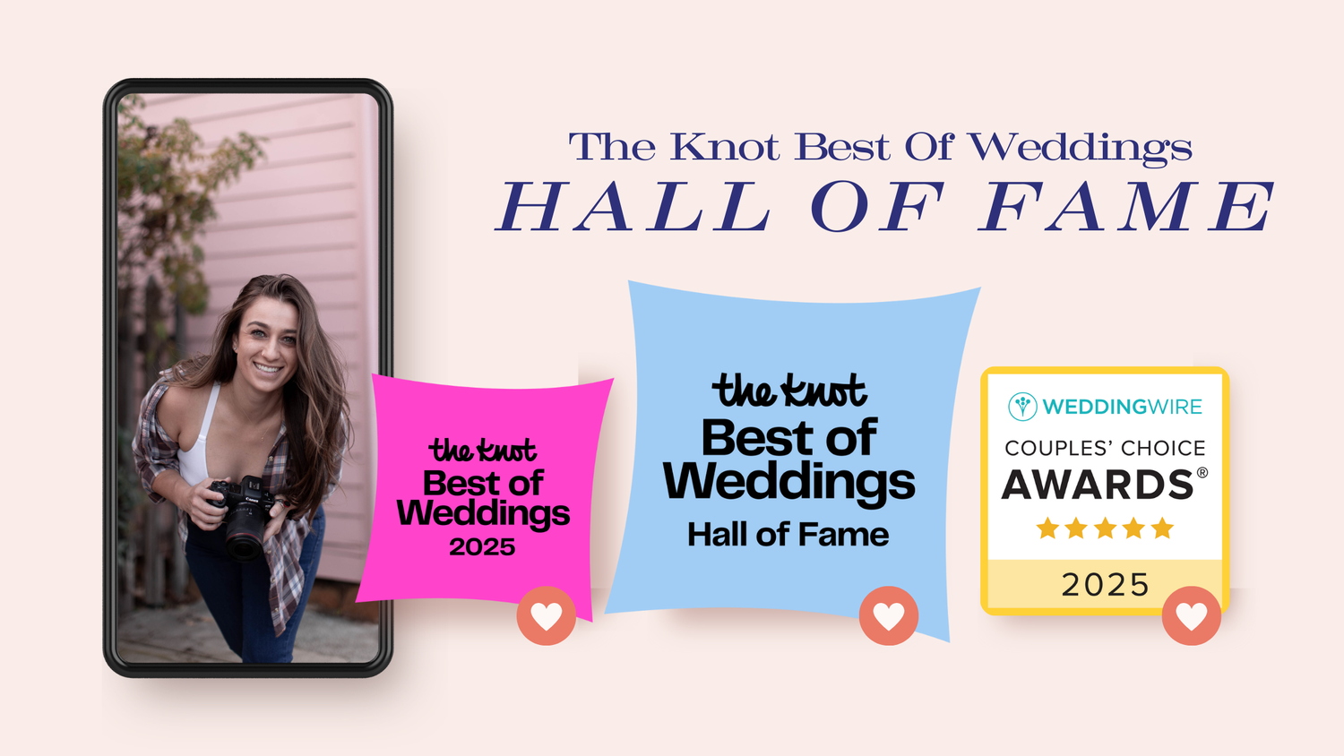 JeLau Photography Wedding Photographer The Knot Best Of Weddings Hall Of Fame WeddingWire Couples' Choice Awards 2025