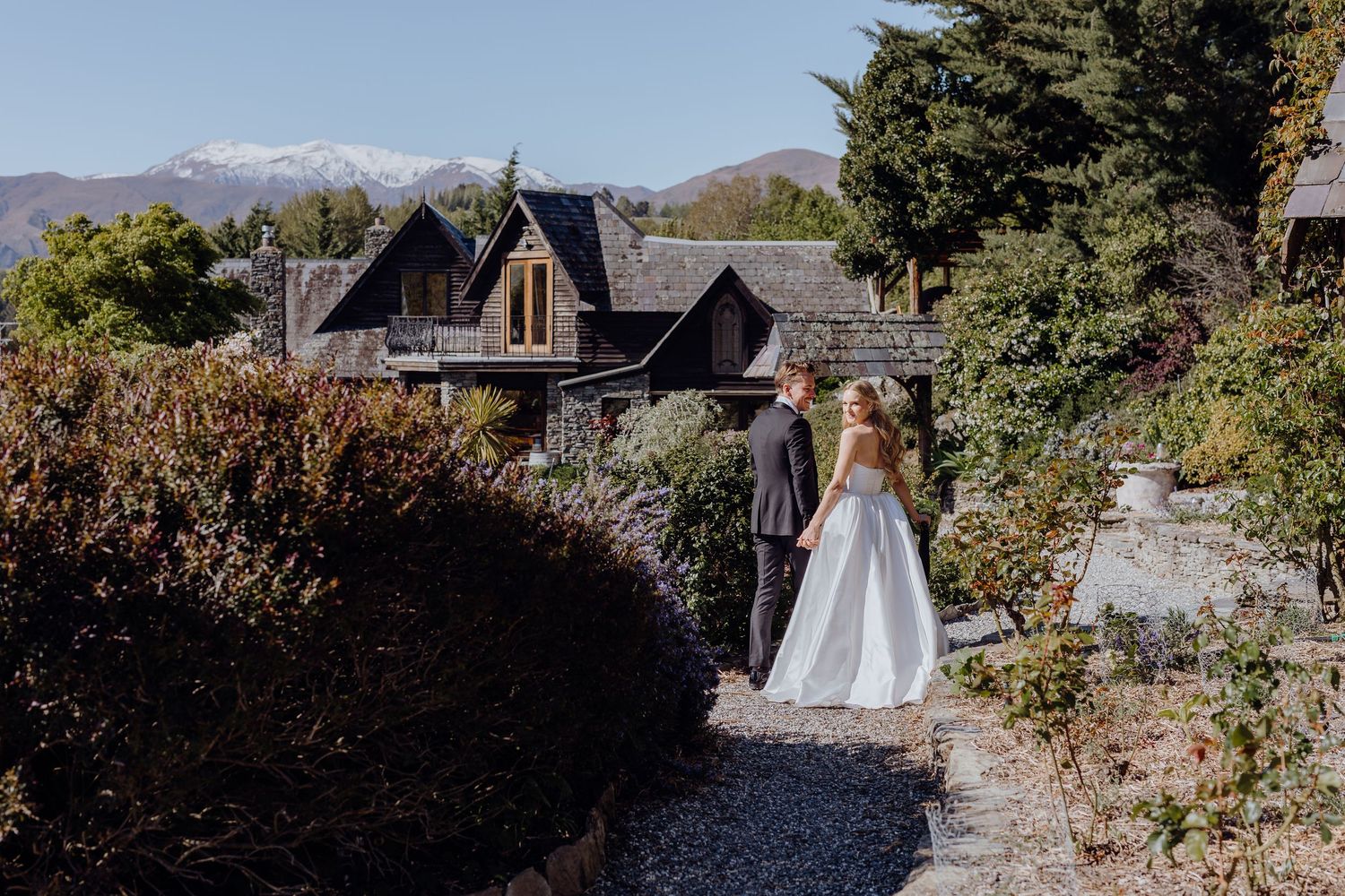 Elegant marquee setup styled by George & Co Events at Glendower Station Homestead, Wairarapa photographed by Charlotte Rowlands Photography