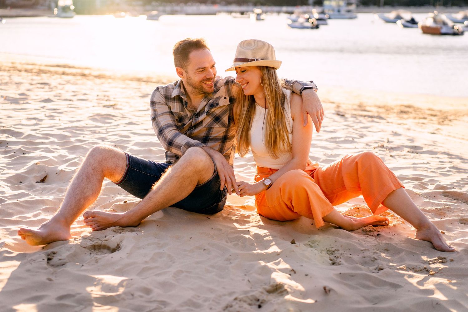 Balmoral Beach Photoshoot: A Couple's Blissful Moment