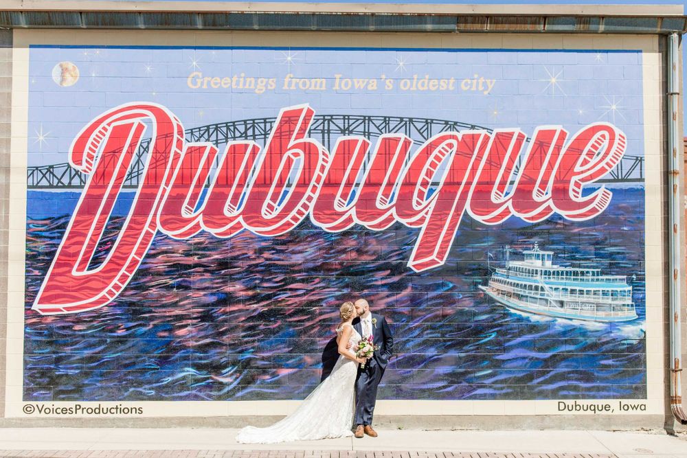 Marissa and Chad's beautiful Dubuque Millwork District Wedding Eliza