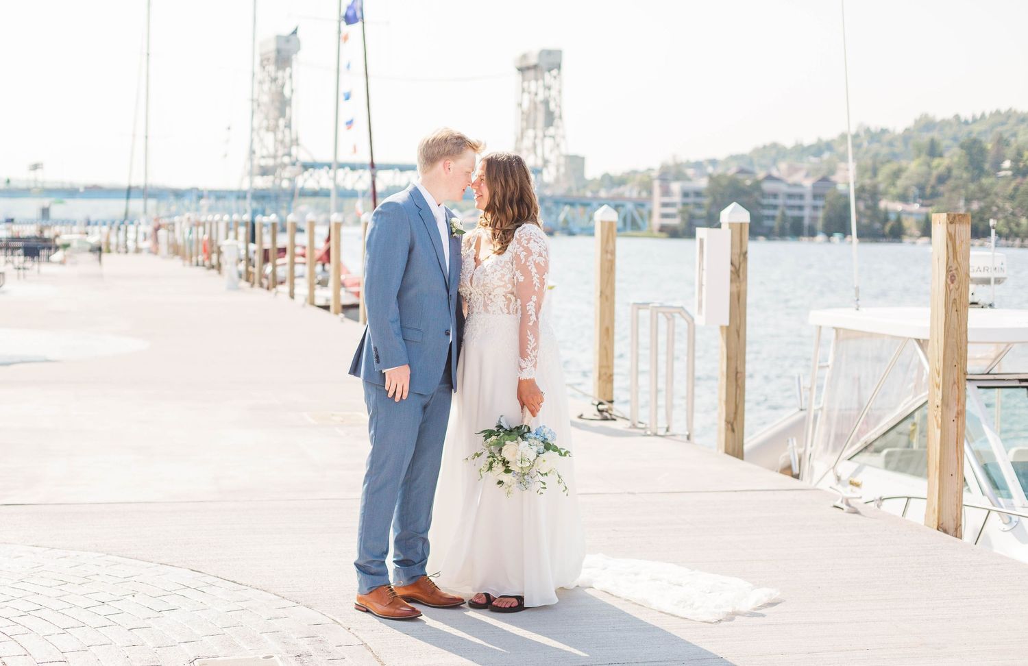 Houghton Michigan Wedding Photographer Upper Peninsula of Michigan Wedding Photographer Downtown Houghton Dee Stadium