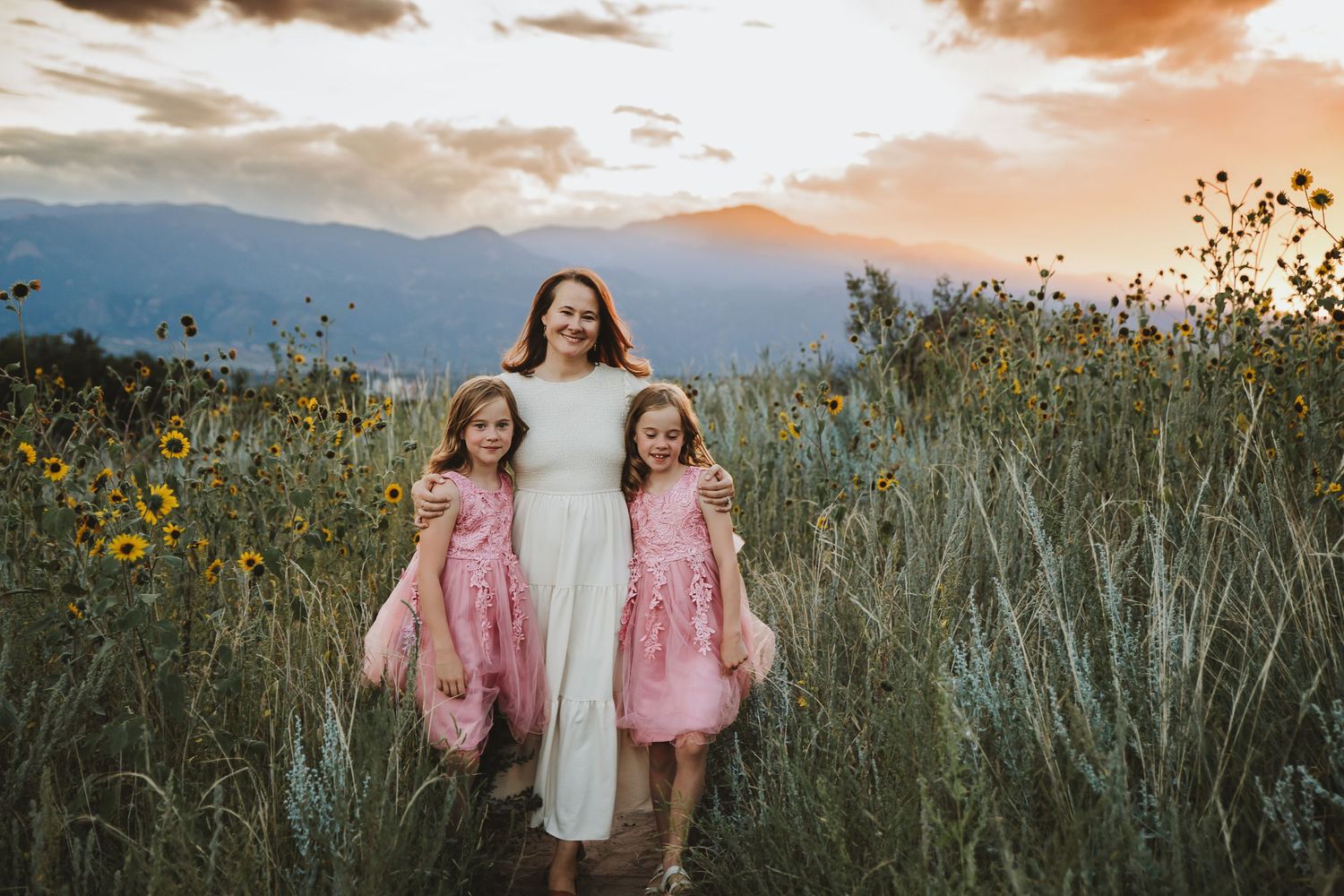 Palmer Park Mom and Twin Daughters Photography shoot Colorado Springs