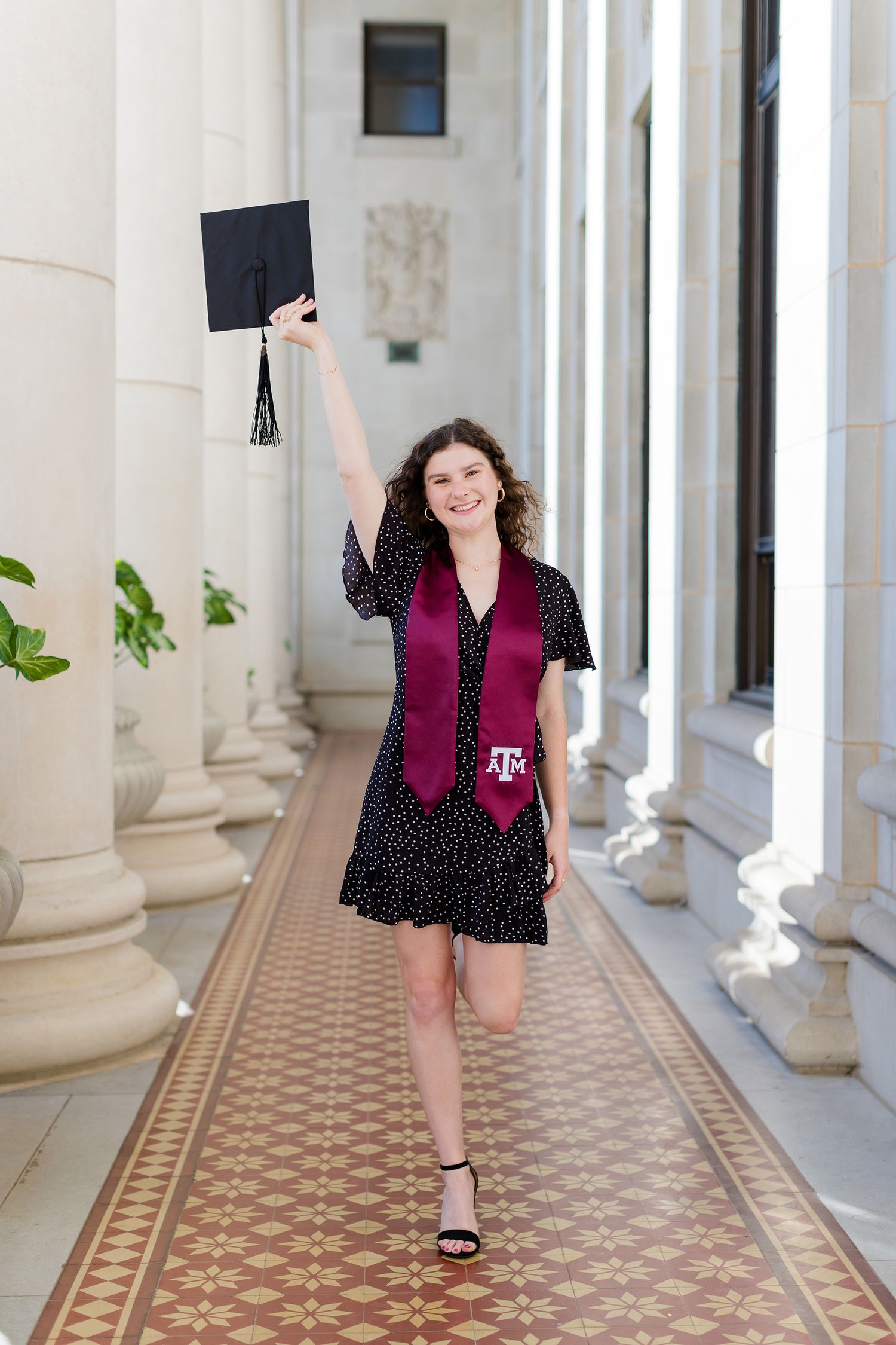 Texas A&M University Senior Portrait Photographer Jack K. Williams Administration Building