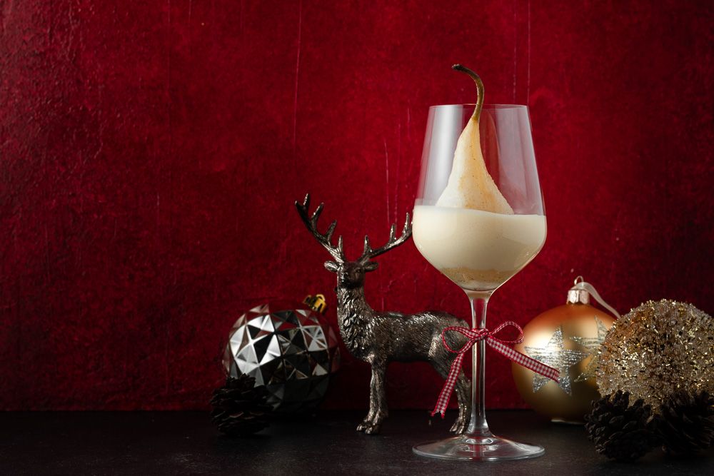White Wine Poached Pear With Zabaglione Recipe - Photo by © Reka Csulak