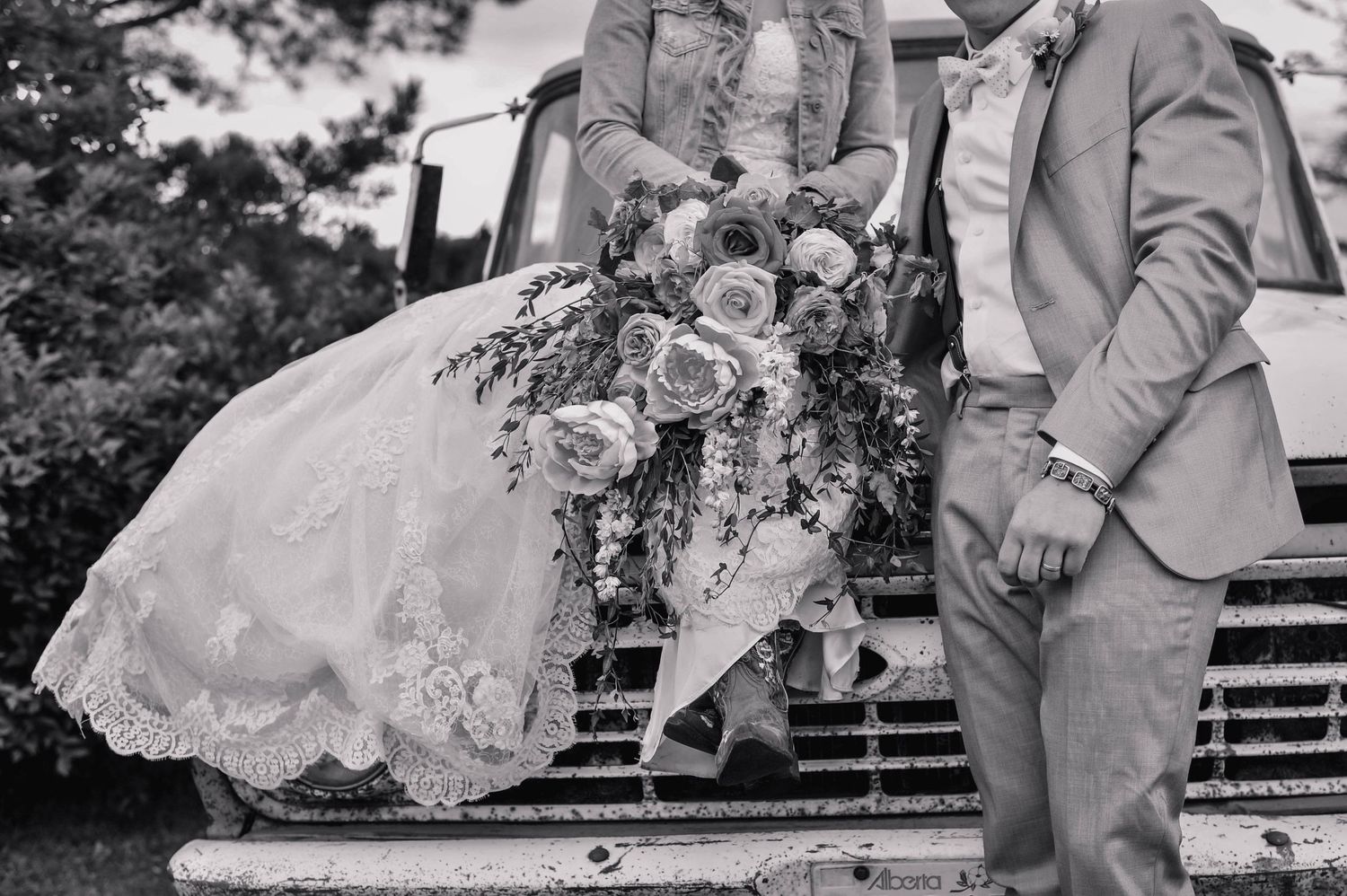 A beautiful bride and groom.