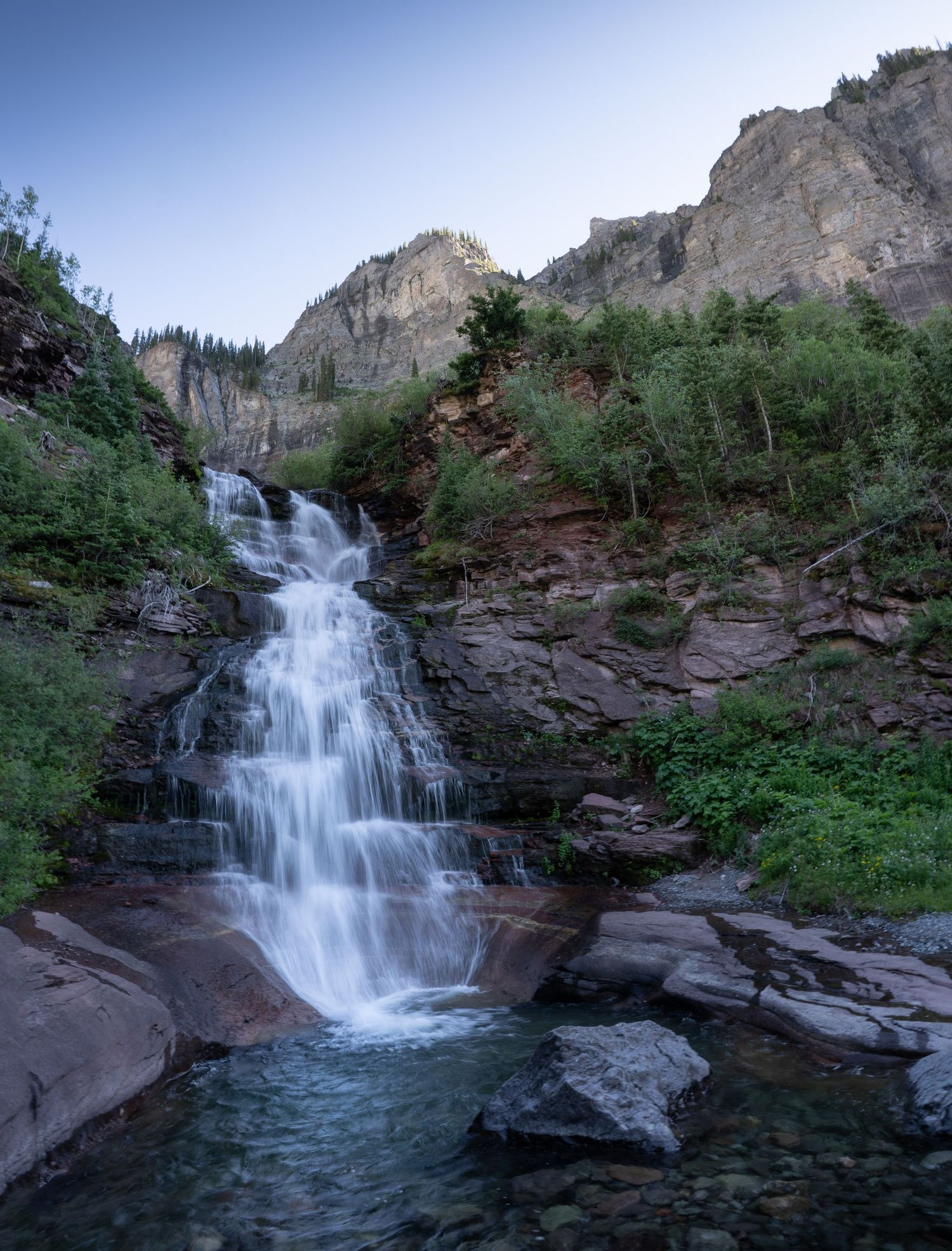 Lower Bridal Veil Falls in Telluride, Colorado.