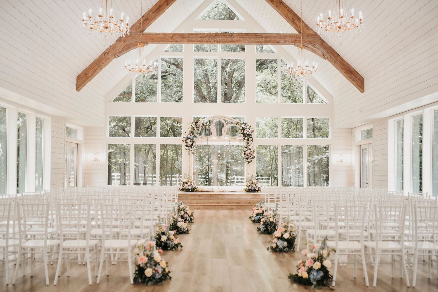 The French Farmhouse wedding venue in Collinsville Texas photographed before Parker and Kathryn’s romantic wedding