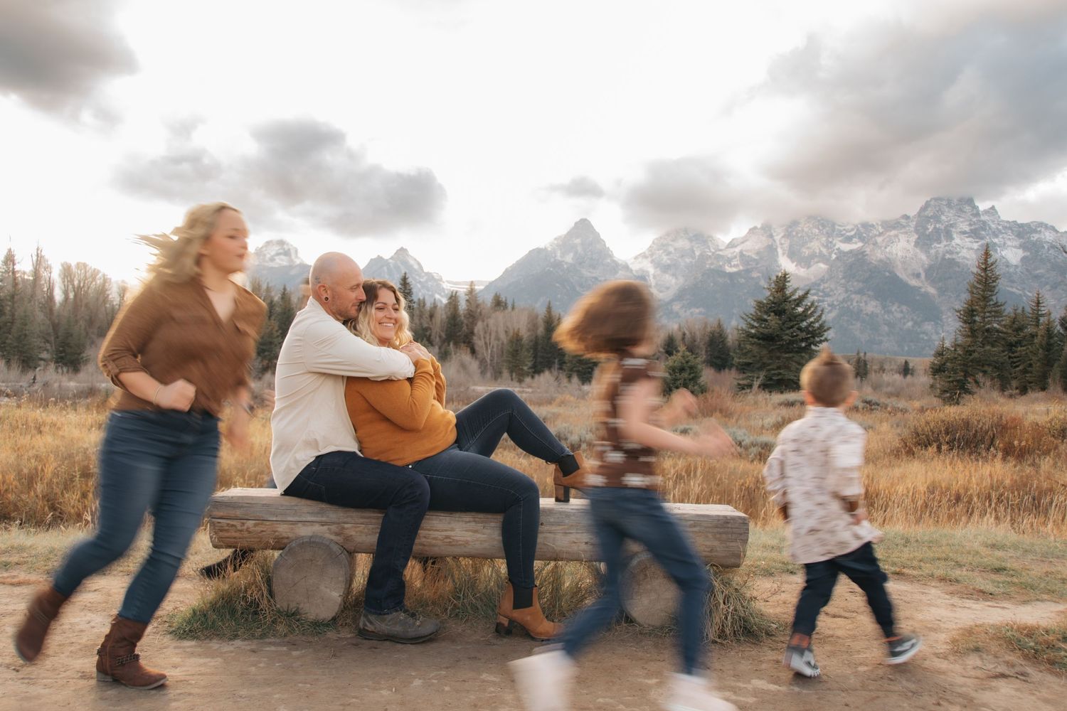 best time for outdoor family portraits in Jackson Hole?