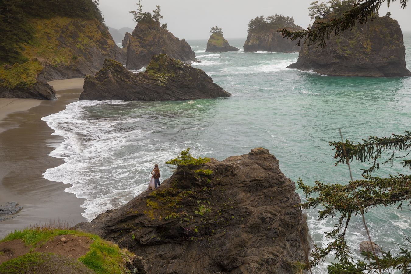 Oregon Coast Elopement photography.