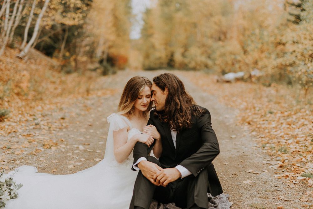 holly + zach the most dreamy fall elopement in a cozy antigonish