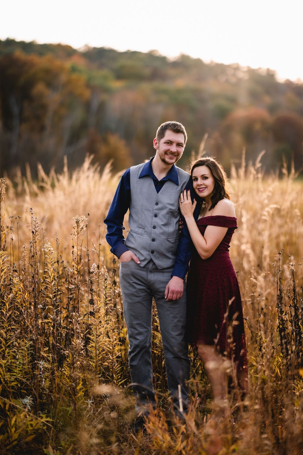 Allie + Adam's Engagement Session at Indian Lake County Park in Cross ...
