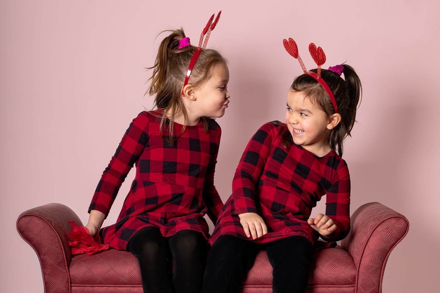 Sisters photoshoot in studio
