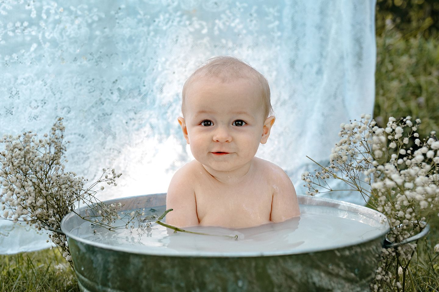 Milestone Milk Bath Photo Shoot in Cleveland, Ohio