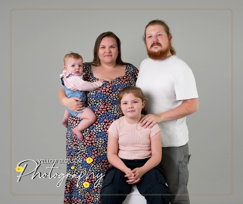 Parents and children during professional family photoshoot Suffolk