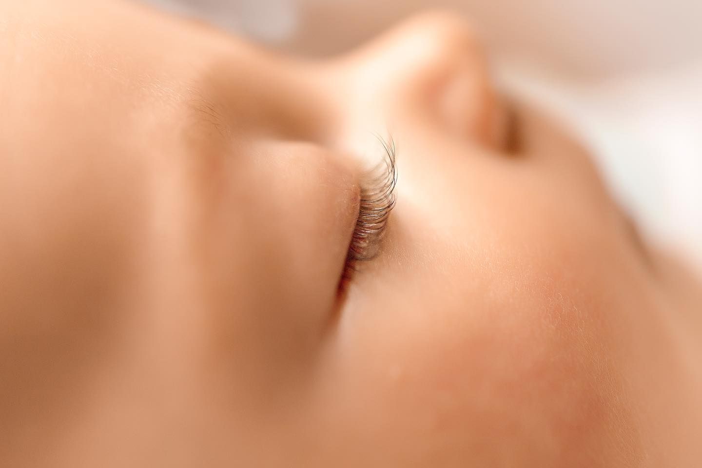 Parker newborn photographer, newborn baby sleeping, close up of their eyelashes