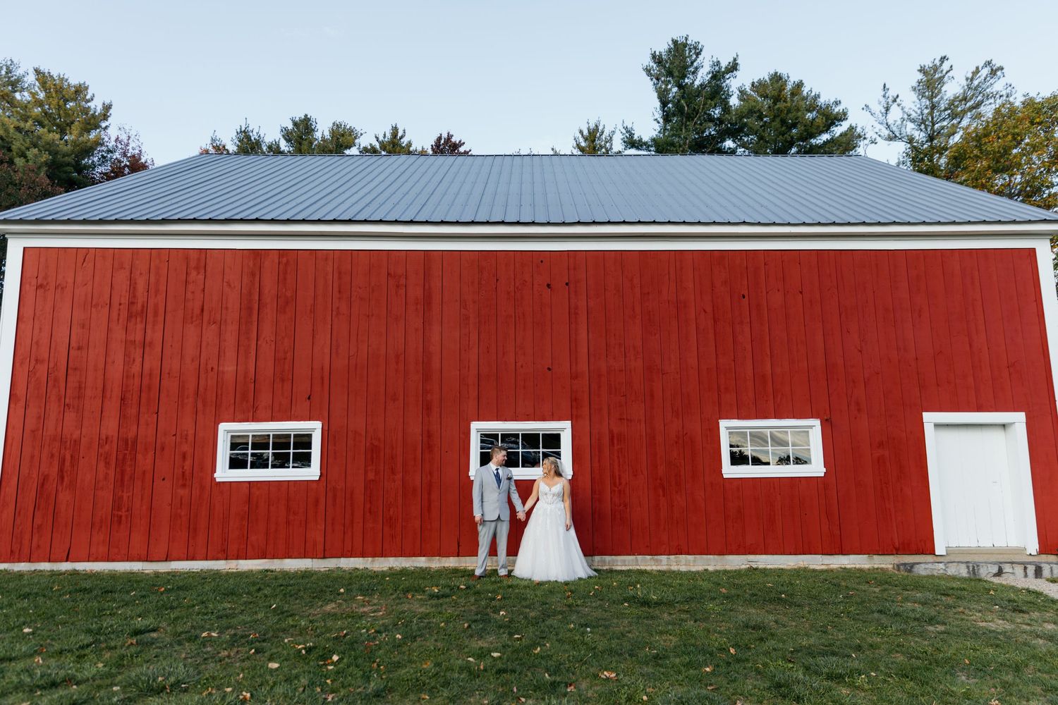 Kitz Farm Wedding Photographer NH Southern NH Documentary Wedding Photographer NH Barn Wedding Venue Fall Wedding Ceremony Reception Field