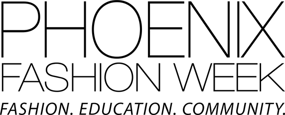 Phoenix Fashion Week logo text design in modern minimalist style.