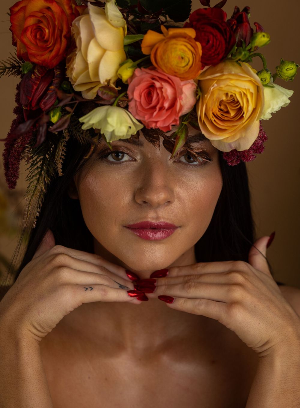 Flower Bomb Floral Themed Photoshoot Vivid Imagery