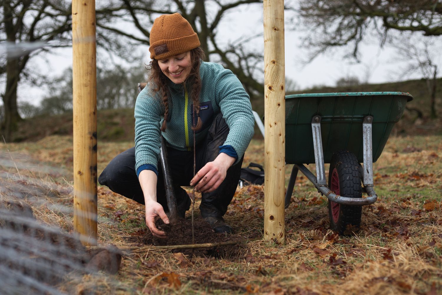 The Adventure Photographers Tree planting in the Loch Lomond and Trossachs National Park Scotland UK eco business