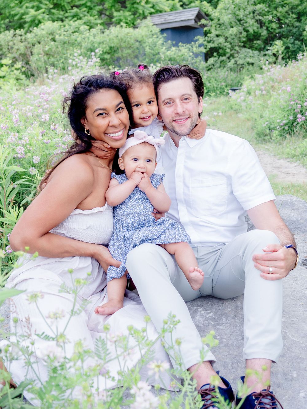 Summer Garden Family Portraits at Rattray Marsh - Andrea Renée Photography