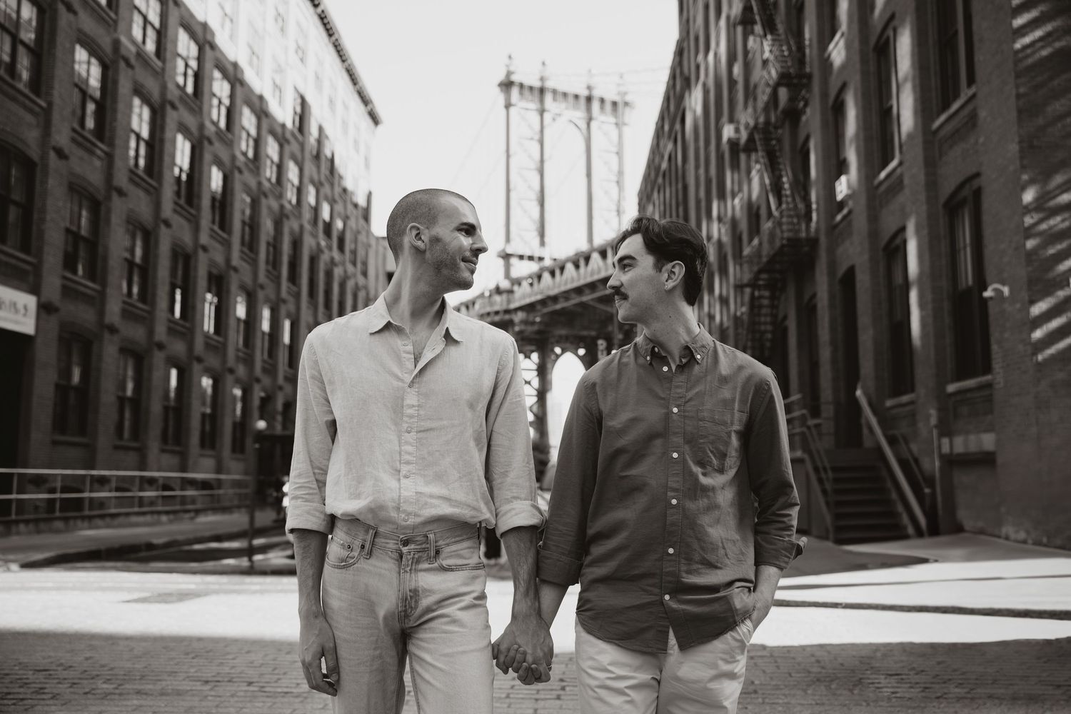 JeLau Photography New York City Manhattan DUMBO Brooklyn Central Park LGBTQIA+ Engagement Session Queer Friendly